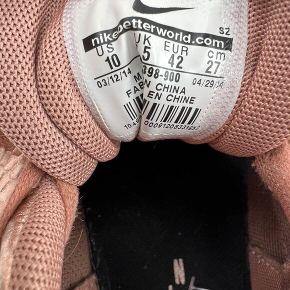 Nike Air Max 1 Womens Size 10 Metallic Rose Gold Snake Print Sneakers - Picture 4 of 7